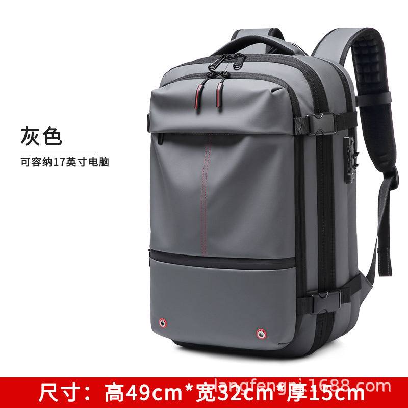 真空圧縮リュックサック ビジネスリュック 60L拡張可能