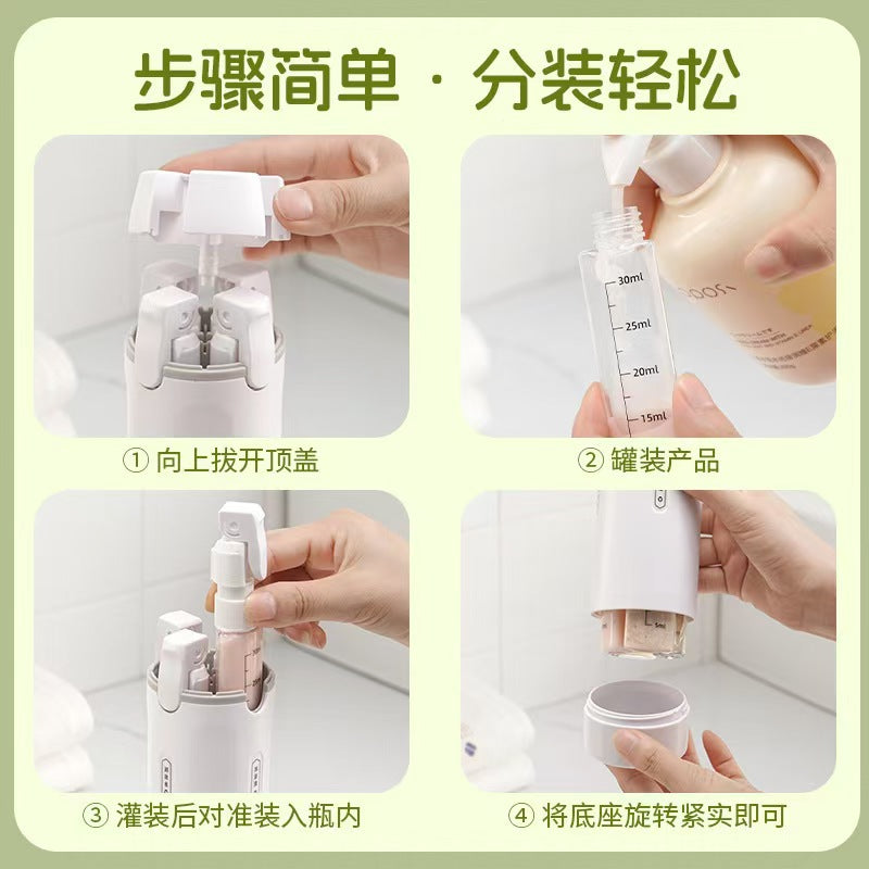 旅の荷物をひとつに4-in-1ディスペンサー